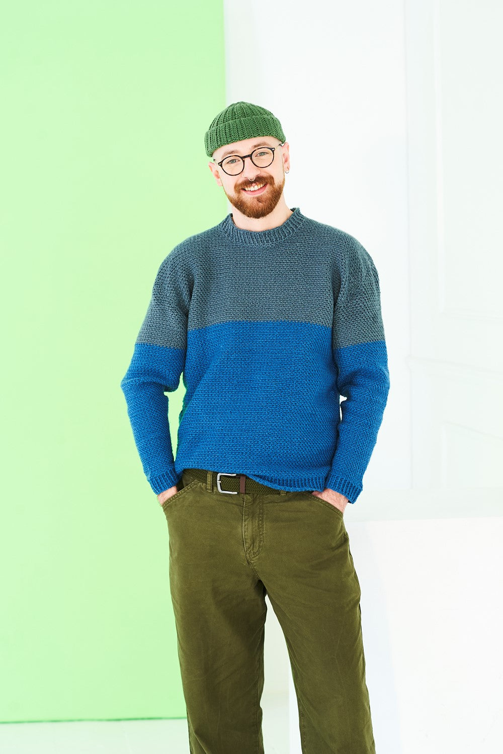 Men’s Crochet Sweater & Cardigan pattern| Stylecraft 10228
