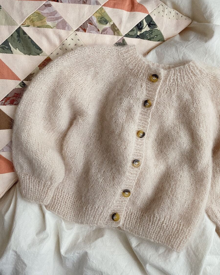 Novice Cardigan Mini - Mohair Editon | Petite Knit patterns