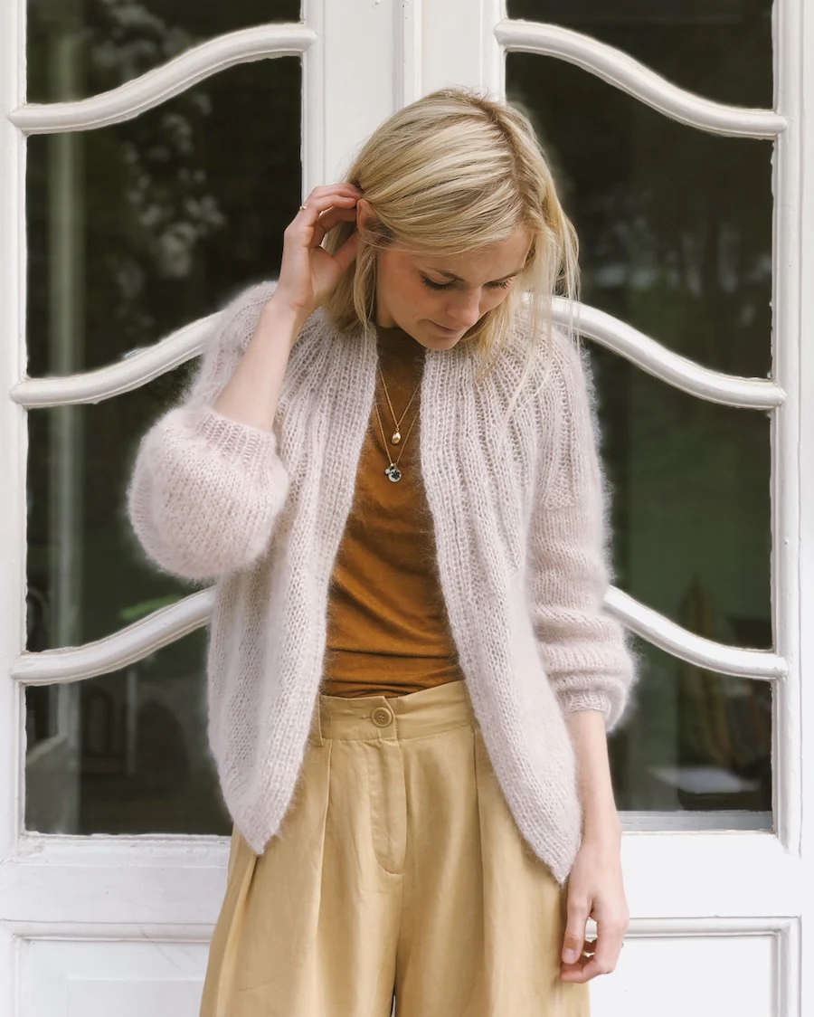 Sunday Cardigan - Mohair edition | Petite Knit patterns
