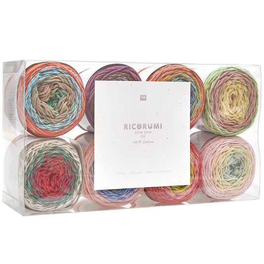 RICORUMI SPIN SPIN DK SET 8 COLOURS 50G