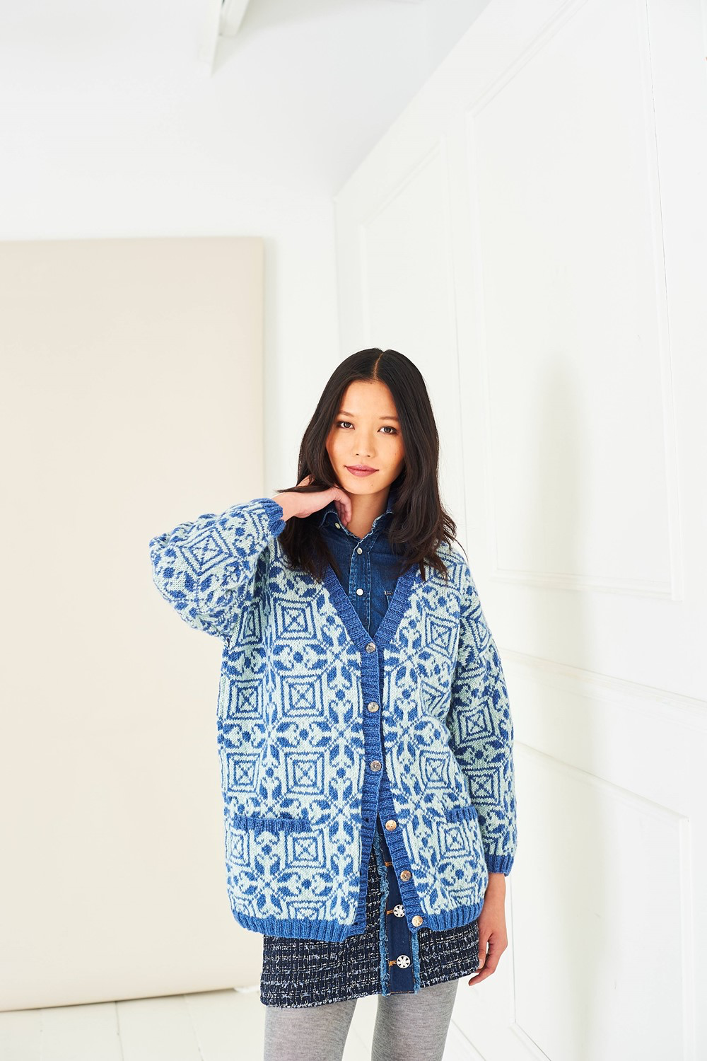 Stylecraft Pattern 10283 - Long and Short Colourwork Cardigans