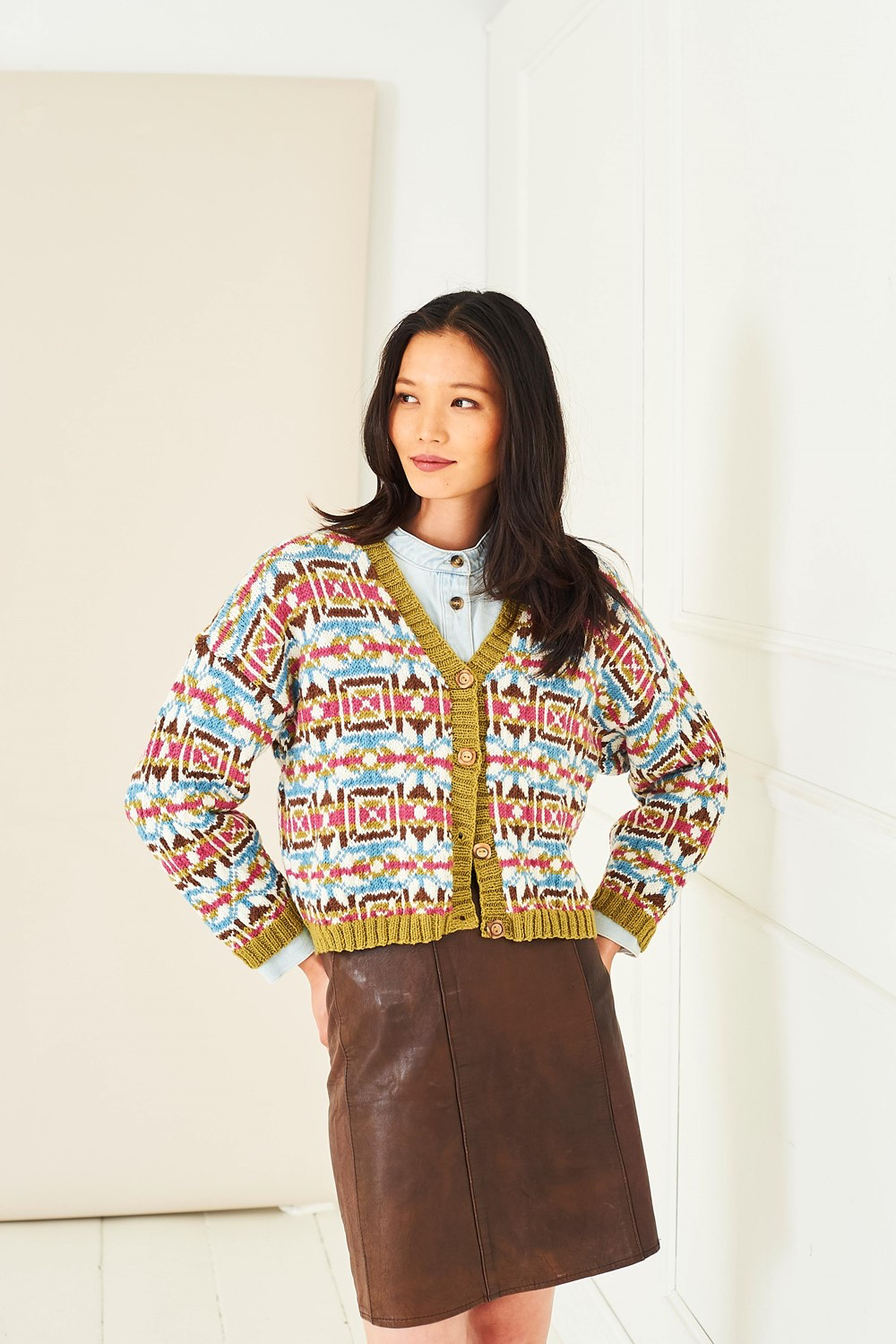 Stylecraft Pattern 10283 - Long and Short Colourwork Cardigans