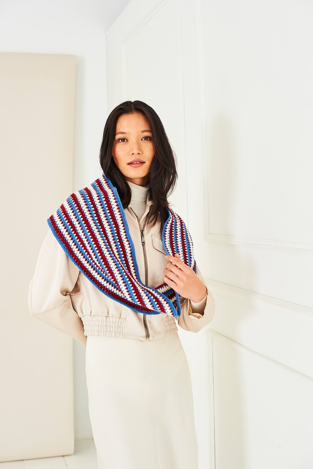 Stylecraft Pattern 10287 - Crochet Yoke Sweater, Short Sleeved Top & Cowl