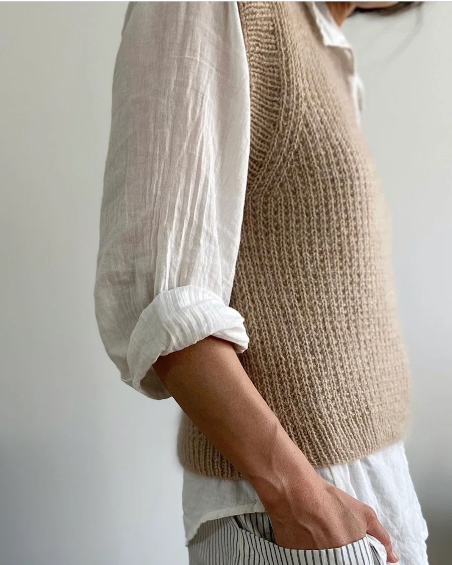 Friday Slipover V-neck | Petite Knit patterns