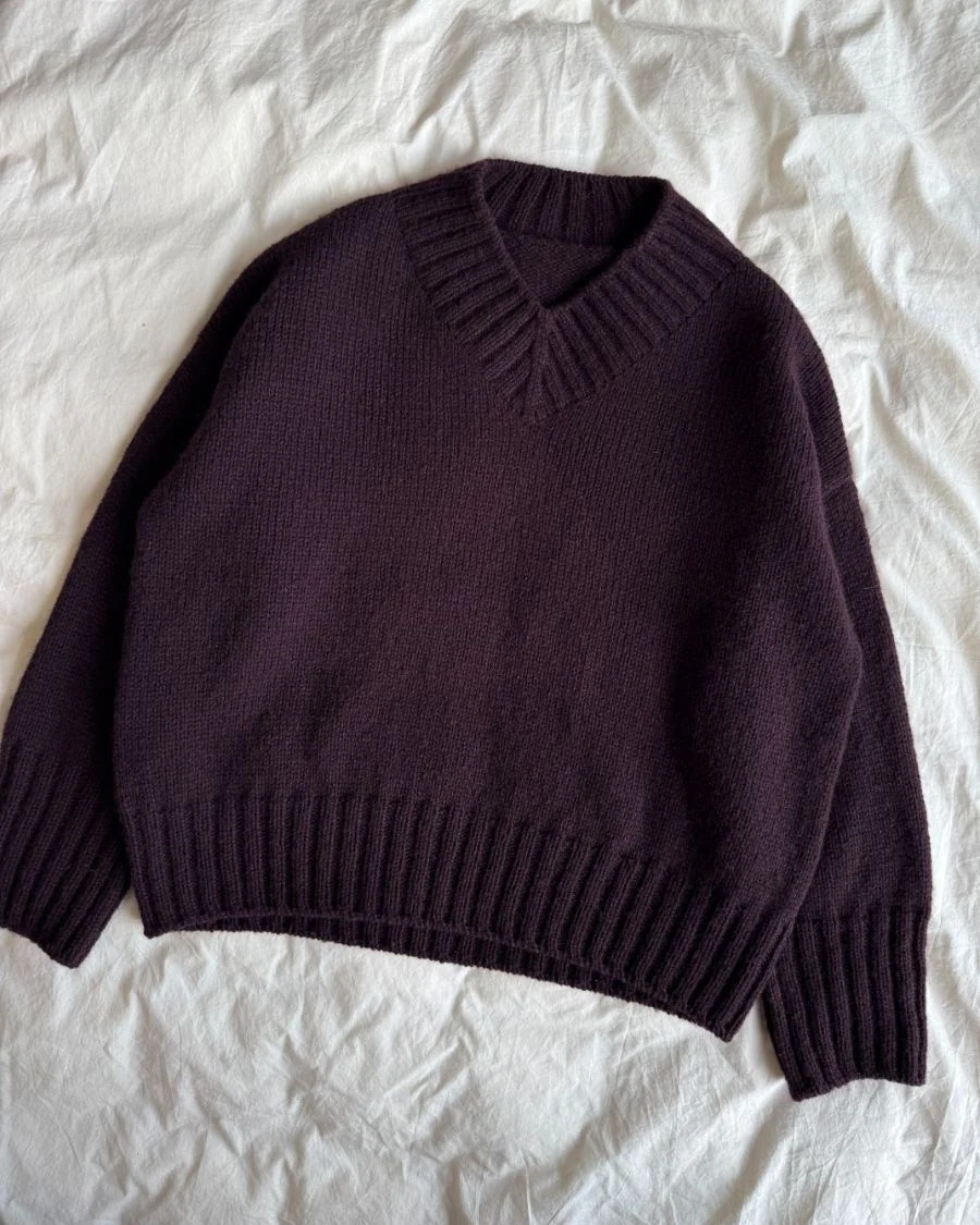 Hannah Sweater V-neck | Petite Knit patterns