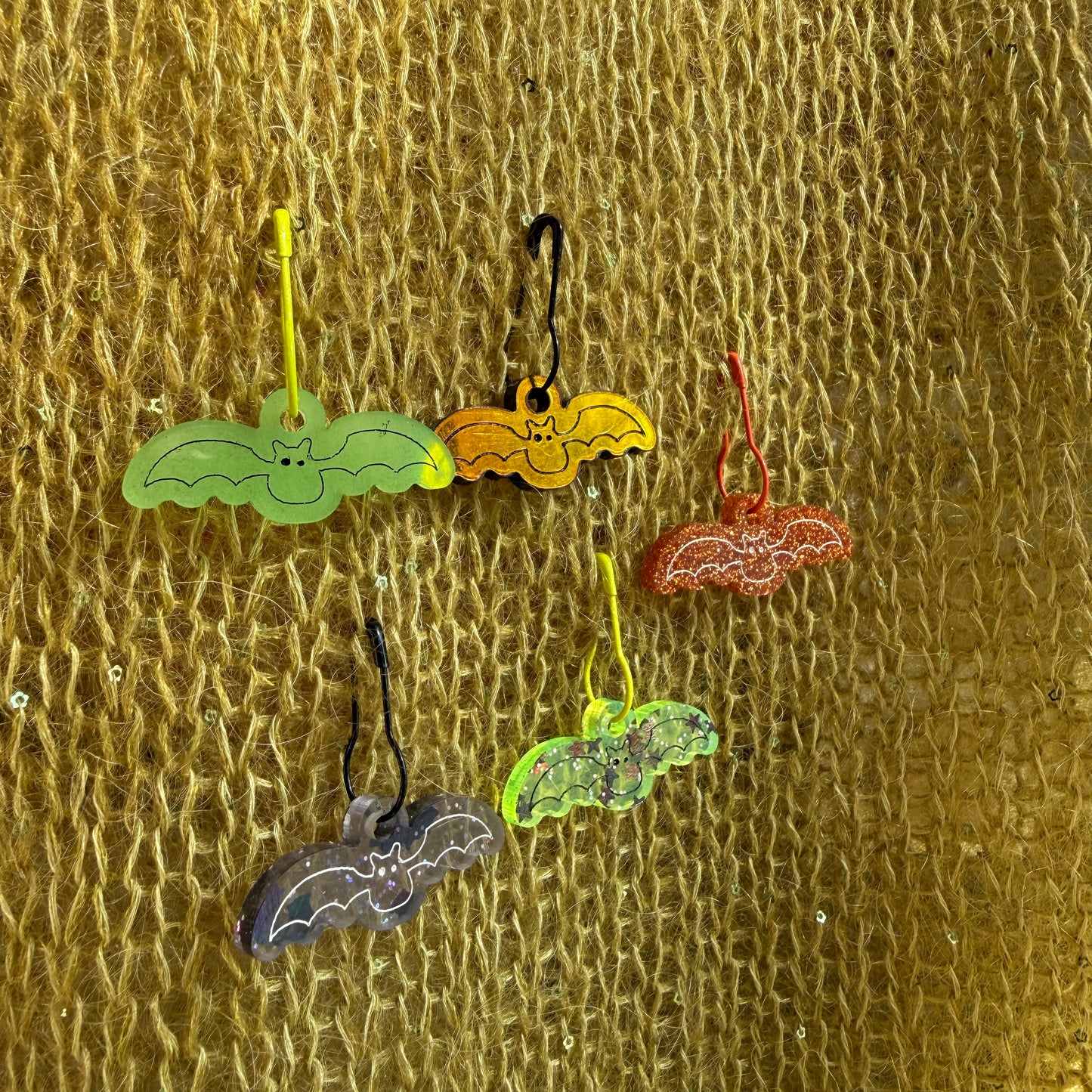 Spooky Bat Stitch Markers