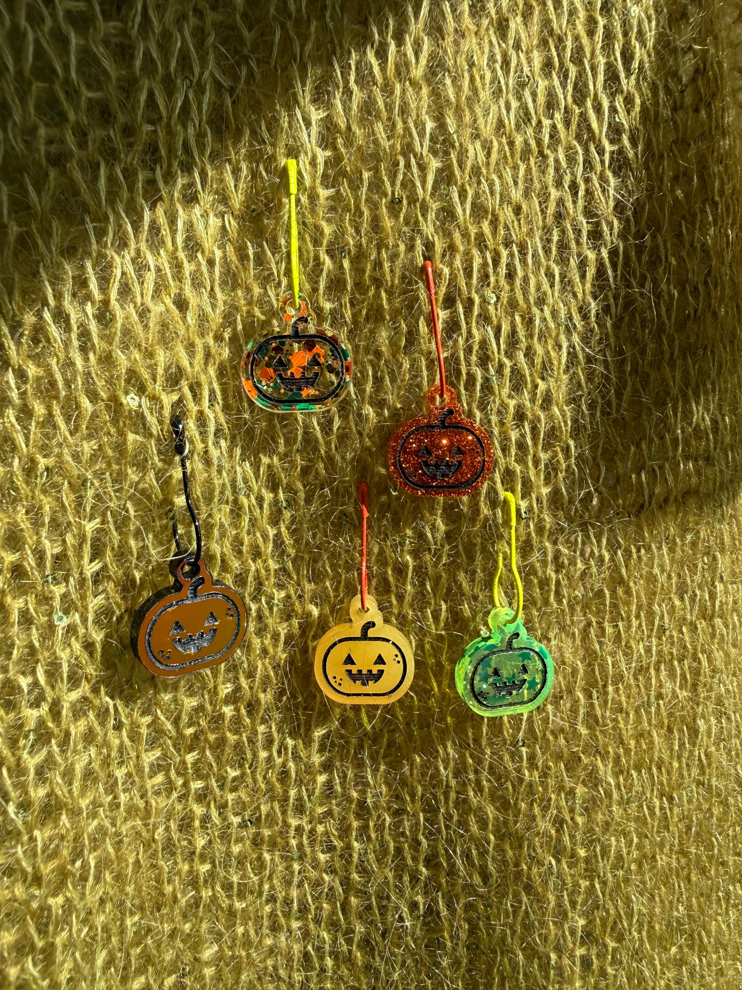 Pumpkin Stitch Markers