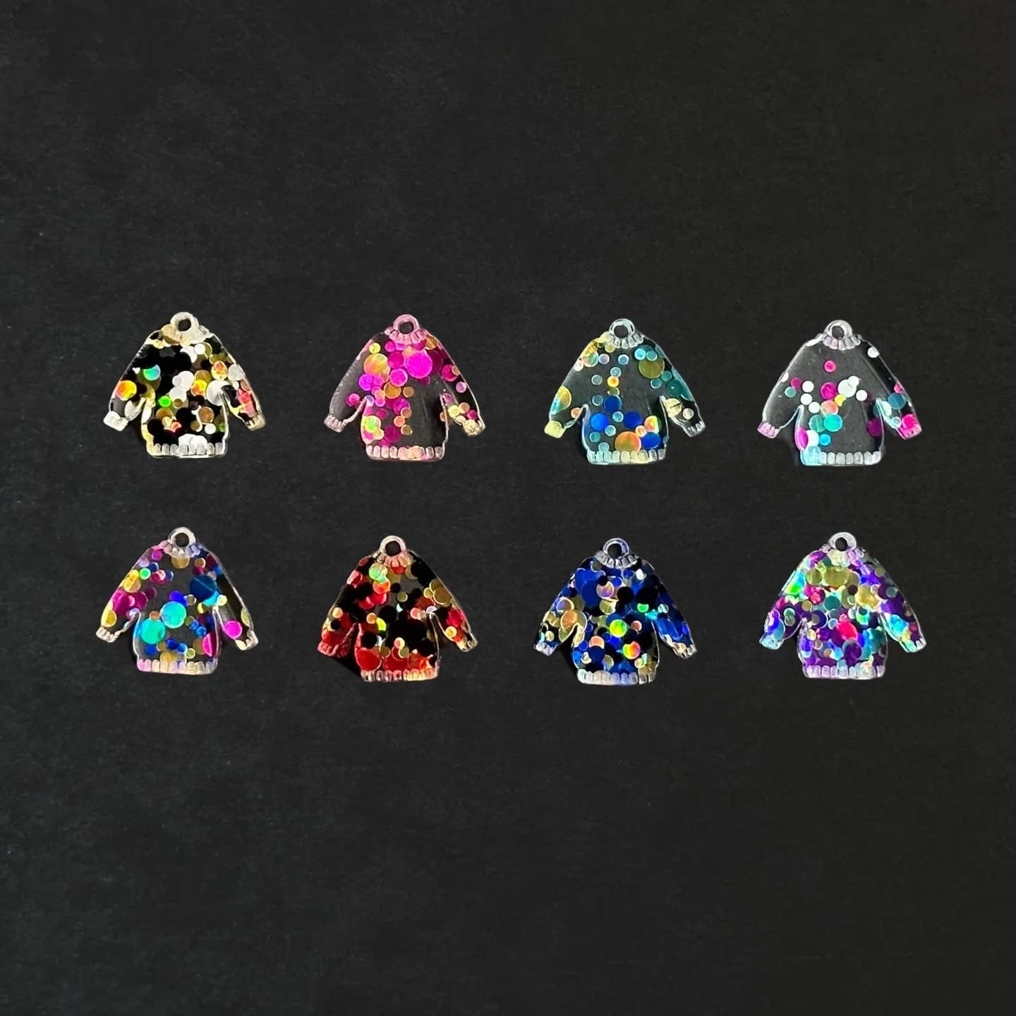 Glitter Jumper Stitch Markers