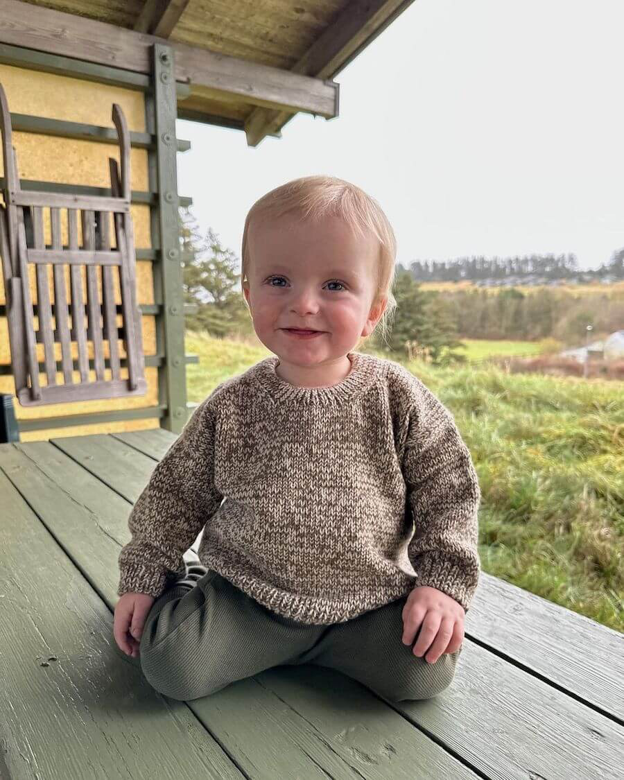 Melange Sweater Baby | Petite Knit patterns
