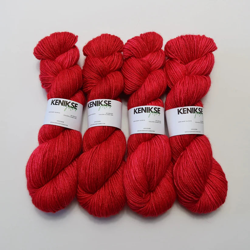 DK Bluefaced Leicester from Kenikse Yarns | Classic Red