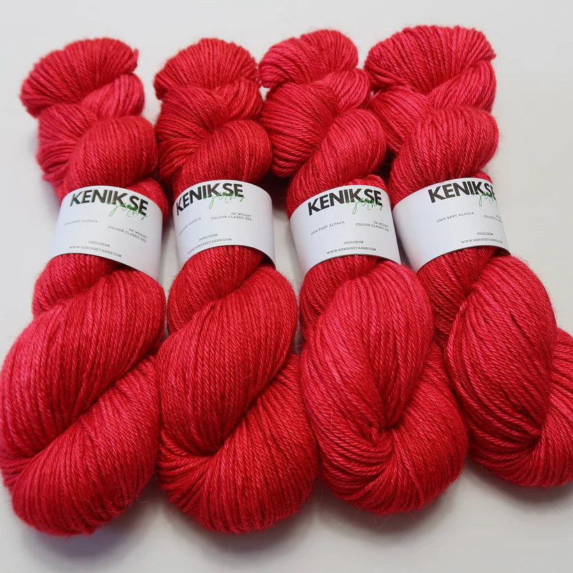 DK Bluefaced Leicester from Kenikse Yarns | Classic Red