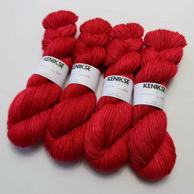 DK Bluefaced Leicester from Kenikse Yarns | Classic Red