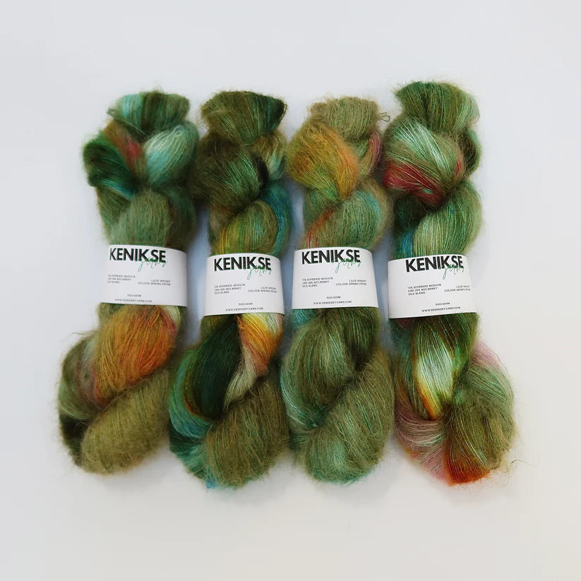 Mohair/ Mulberry Silk from Kenikse Yarns | Spring Fever