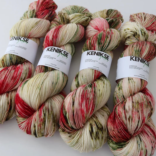 4ply sock yarn from KENIKSE YARNS | Rose Field