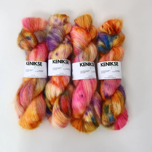Superkid Mohair and Mulberry Silk Yarn | June Berry