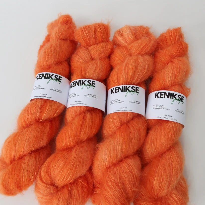 DK Baby Suri Alpaca and Silk Yarn |  Carrot