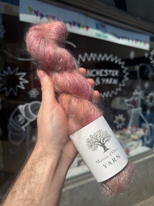 Kid-Silk Mohair from Maison d'Olive | Blush Rose