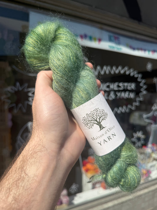 Kid-Silk Mohair from Maison d'Olive | Grass