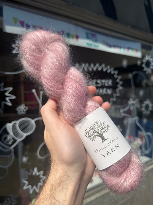 Kid-Silk Mohair from Maison d'Olive | Powder Rose