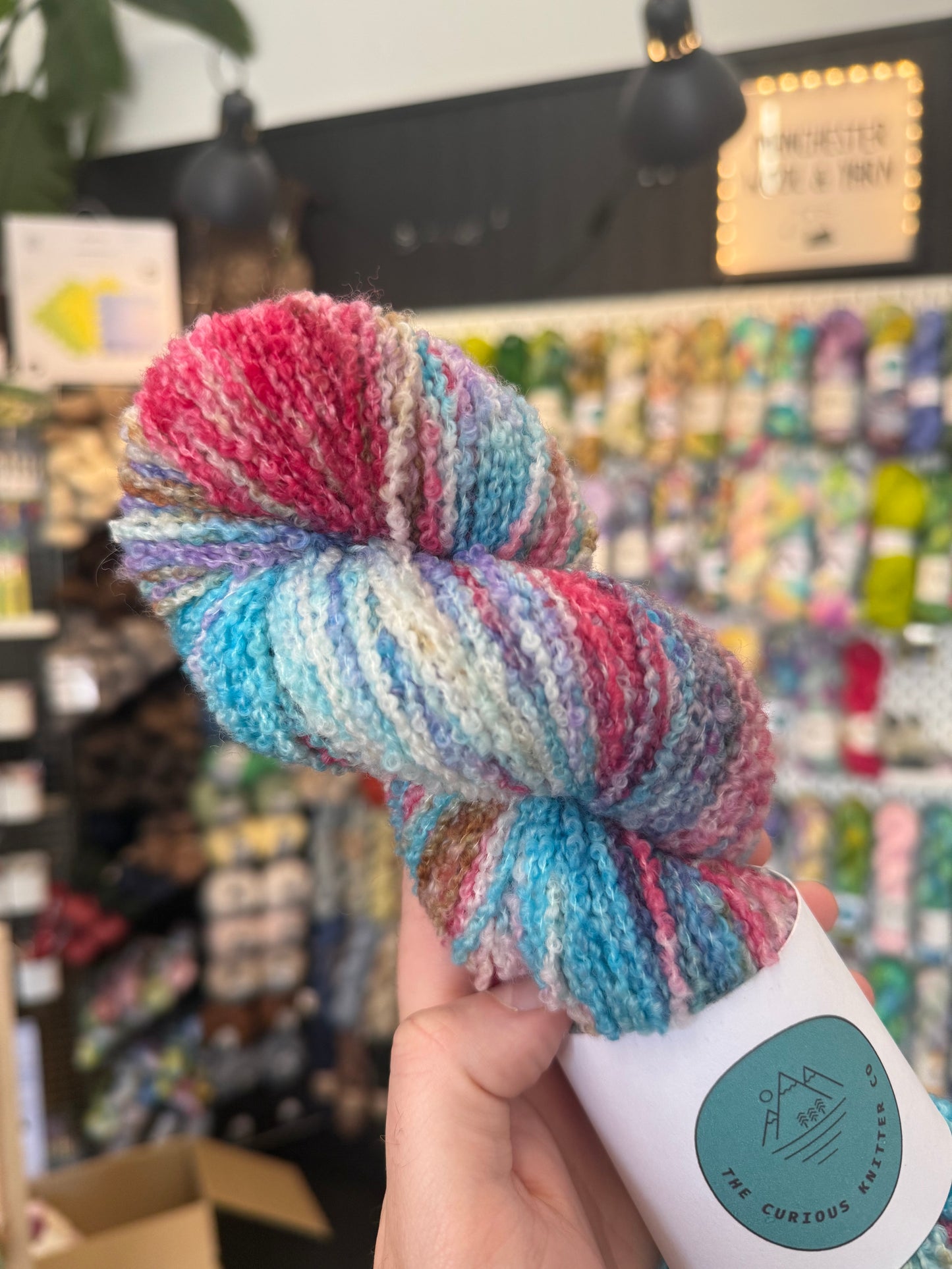 DK Merino Boucle from The Curious Knitter Co | Little Bit of Home