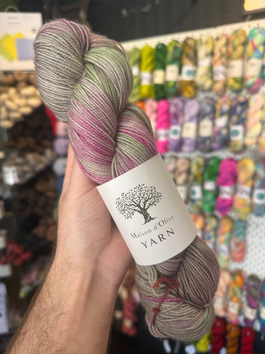 4ply/ SOCK from Maison d'Olive | Plum Pudding
