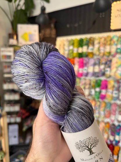 4ply/ SPARKLE SOCK from Maison d'Olive | Witching hour