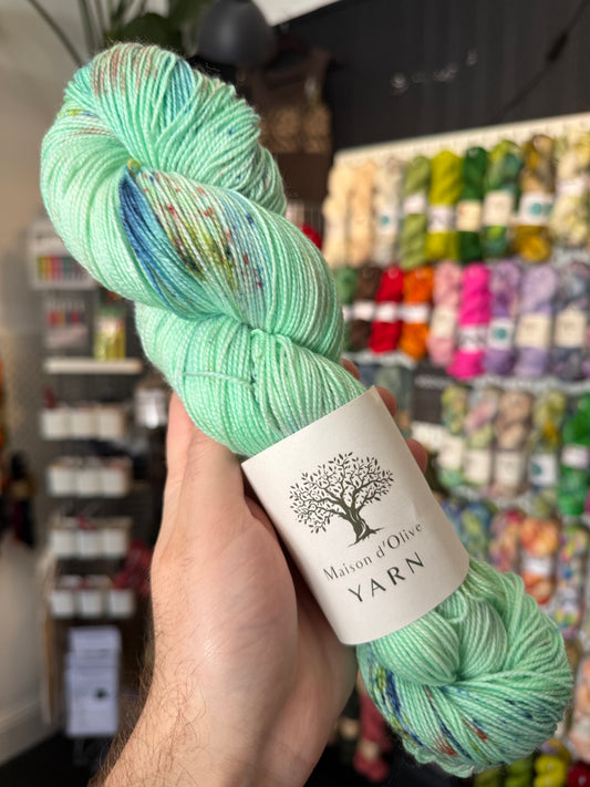 4ply/ SOCK from Maison d'Olive | Spearmint dream