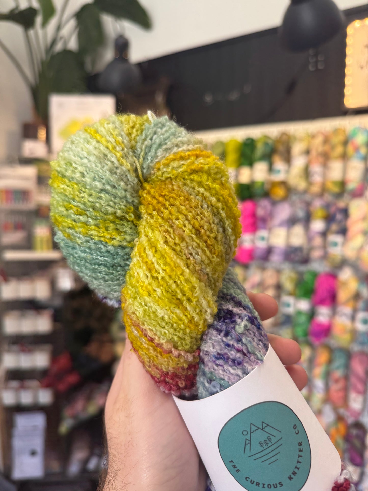 DK Merino Boucle from The Curious Knitter Co | Meeting in the middle