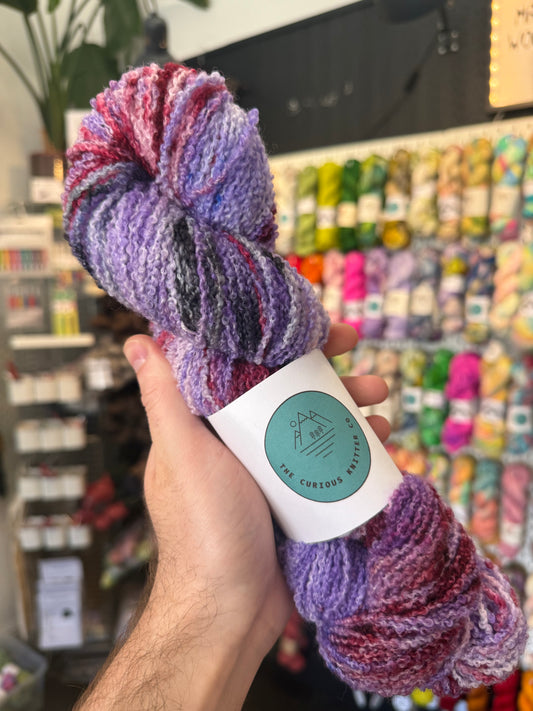DK Merino Boucle from The Curious Knitter Co | Spring Sunset