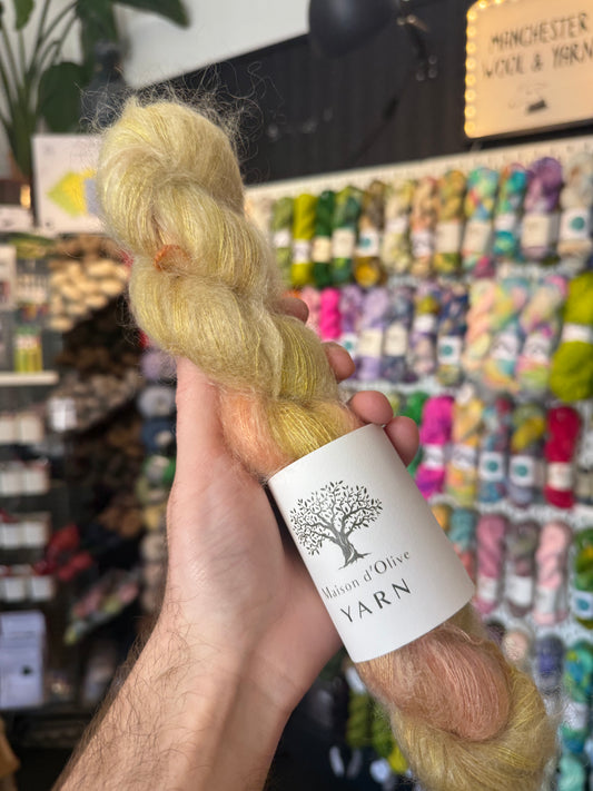Kid-Silk Mohair from Maison d'Olive | Stewed Rhumbarb