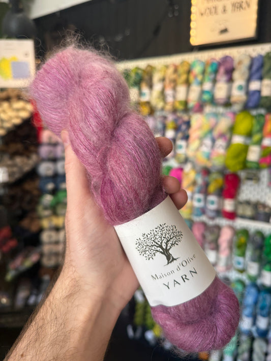 Kid-Silk Mohair from Maison d'Olive | Merlot