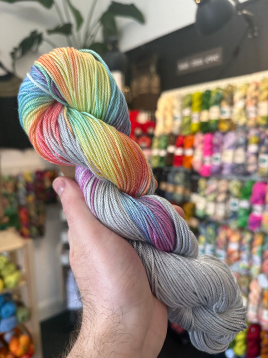 DK Cotton from Three Violet Buttons | Look for me in Rainbows