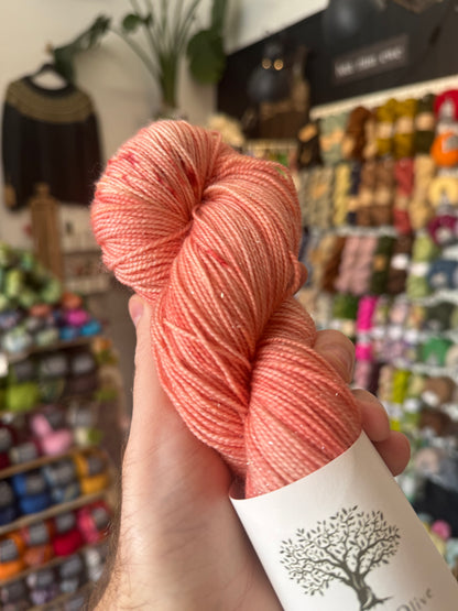 4ply SOCK from Maison d'Olive | Blush sparkle