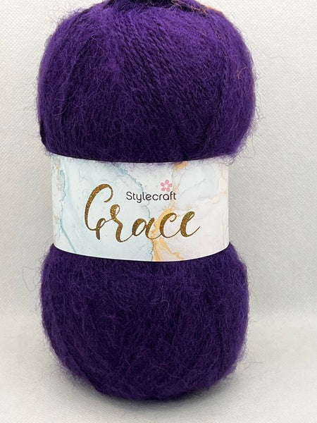 Grace by Stylecraft - Premium Acrylic, Mohair & Wool ARAN