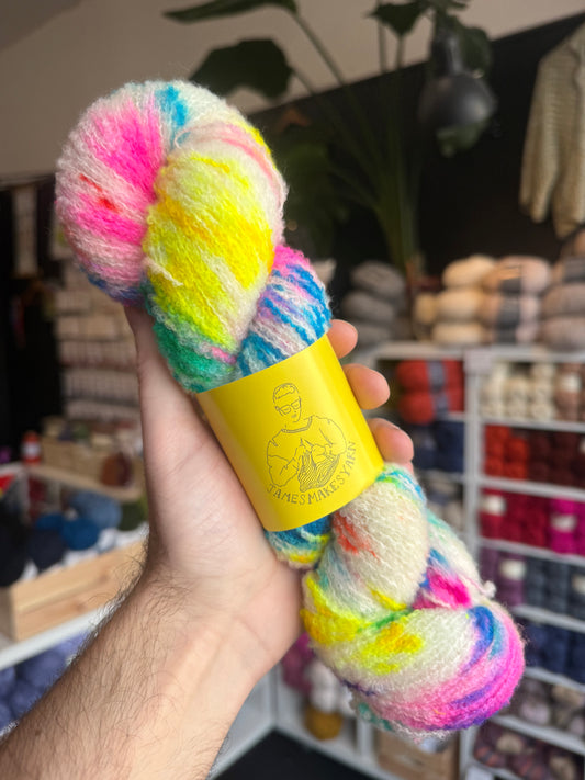 Merino Boucle from James Makes Yarn | Tamagotchi