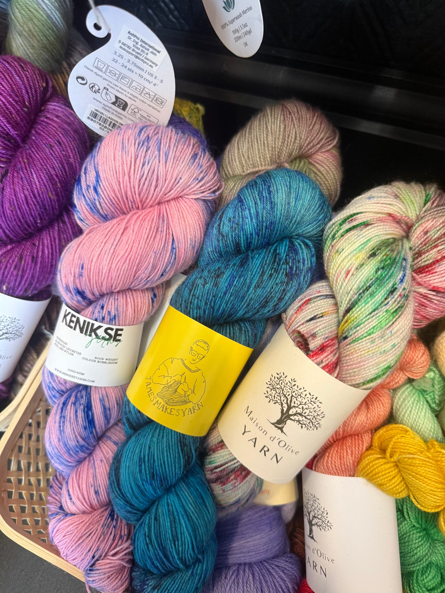 BFL 4PLY sock yarn from James Makes Yarn | Blue Steel