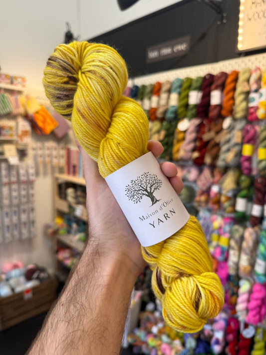 Merino Dk Sock yarn from Maison d'Olive | Banana split 08