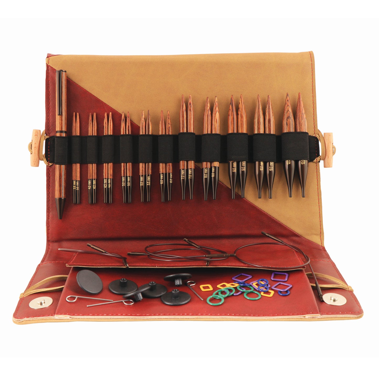 Ginger "Grande set" of Interchangeable circular knitting needle set from KnitPro