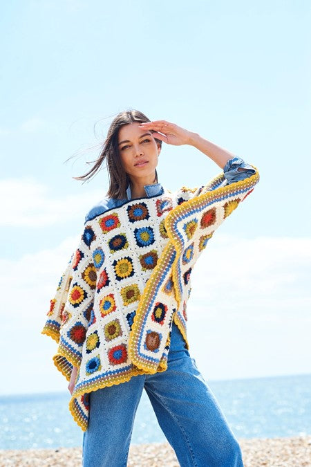 DK crochet Poncho & Blanket pattern | 10168 | Niamh Poncho