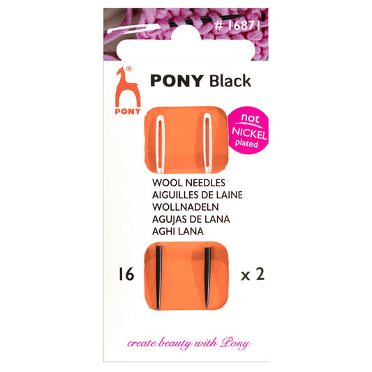 Pony Black Wool Needles | Nickel free