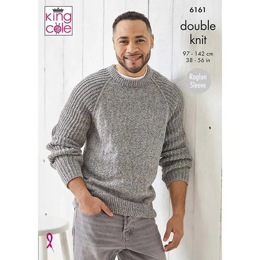 DK Mens 2 in 1 Sweater and Slip Over from King Cole 6161