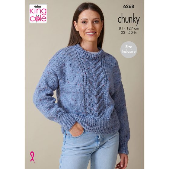 Chunky Sweater patterns | 6268 – Manchester Wool & Yarn