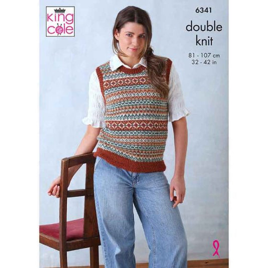 DK tank top & cardigan pattern from King Cole | 6341