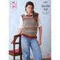 DK tank top & cardigan pattern from King Cole | 6341