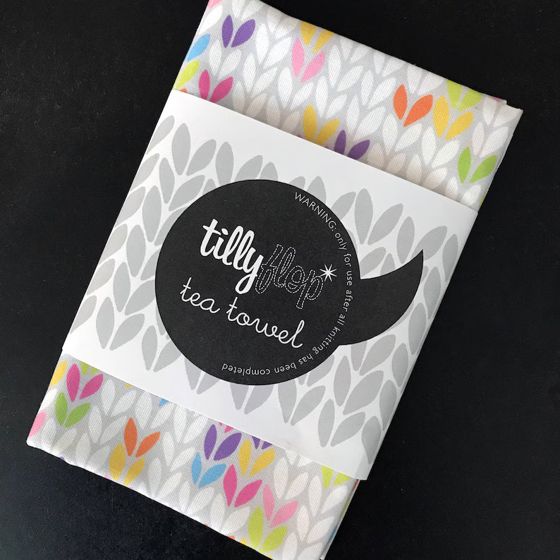 Yarn themed Tea Towels | Tilly Flop Designs