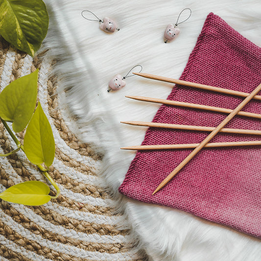 KnitPro Basix Beech 2.5mm 15cm Double Pointed Needles | sock