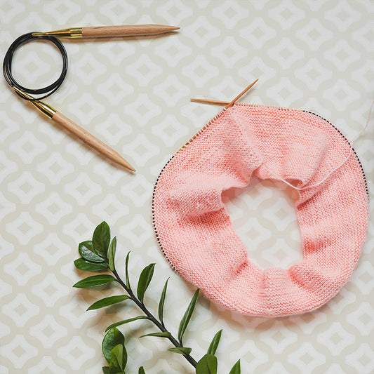 KnitPro fixed Circular Needles | Basix Beech | 80cm/ 32"