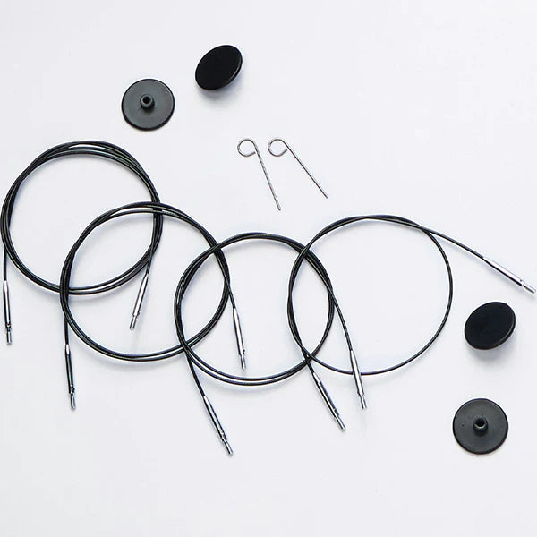 KnitPro Interchangeable cables | Black