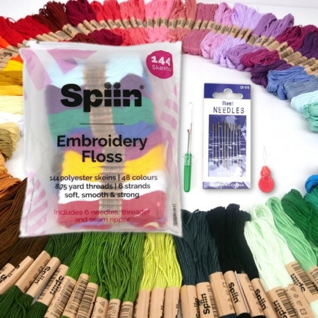 SPIIN Embroidery thread set | 144 Skeins