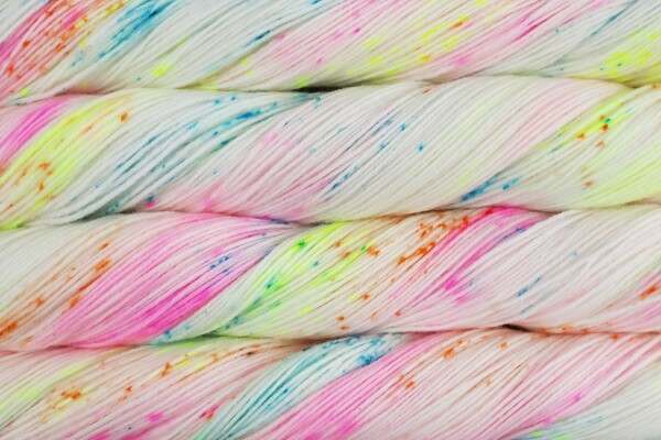 Neon Confetti Merino DK from Symfonie hand dyed yarns